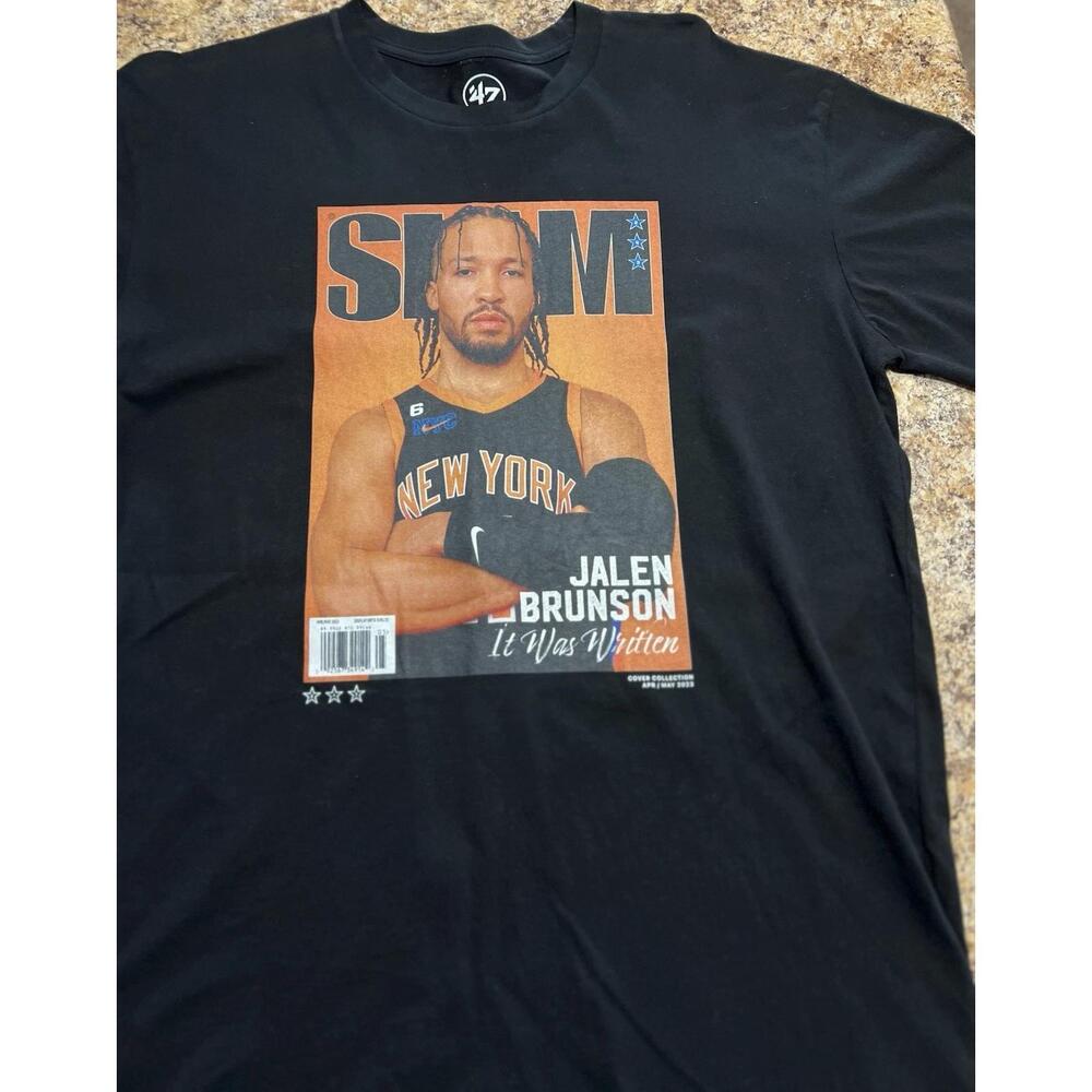Mens 47 Slam Jalen Brunson New York Knicks T Shirt Size Xl
